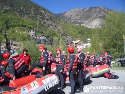 Rafting Noguera Pallaresa - Parque Nacional de Aigüestortes y Lago San Mauricio; asociacion de send